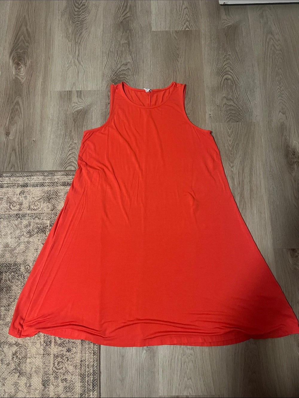 Old Navy Sleeveless A-Line Tank Dress - Coral Red